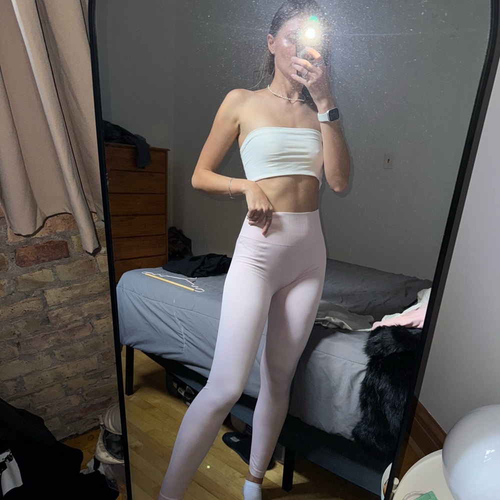 Pink leggings